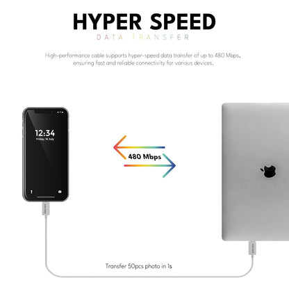 Cable Lightning USB Voltma - Cable de Silicona USB C a Lightning, 30W