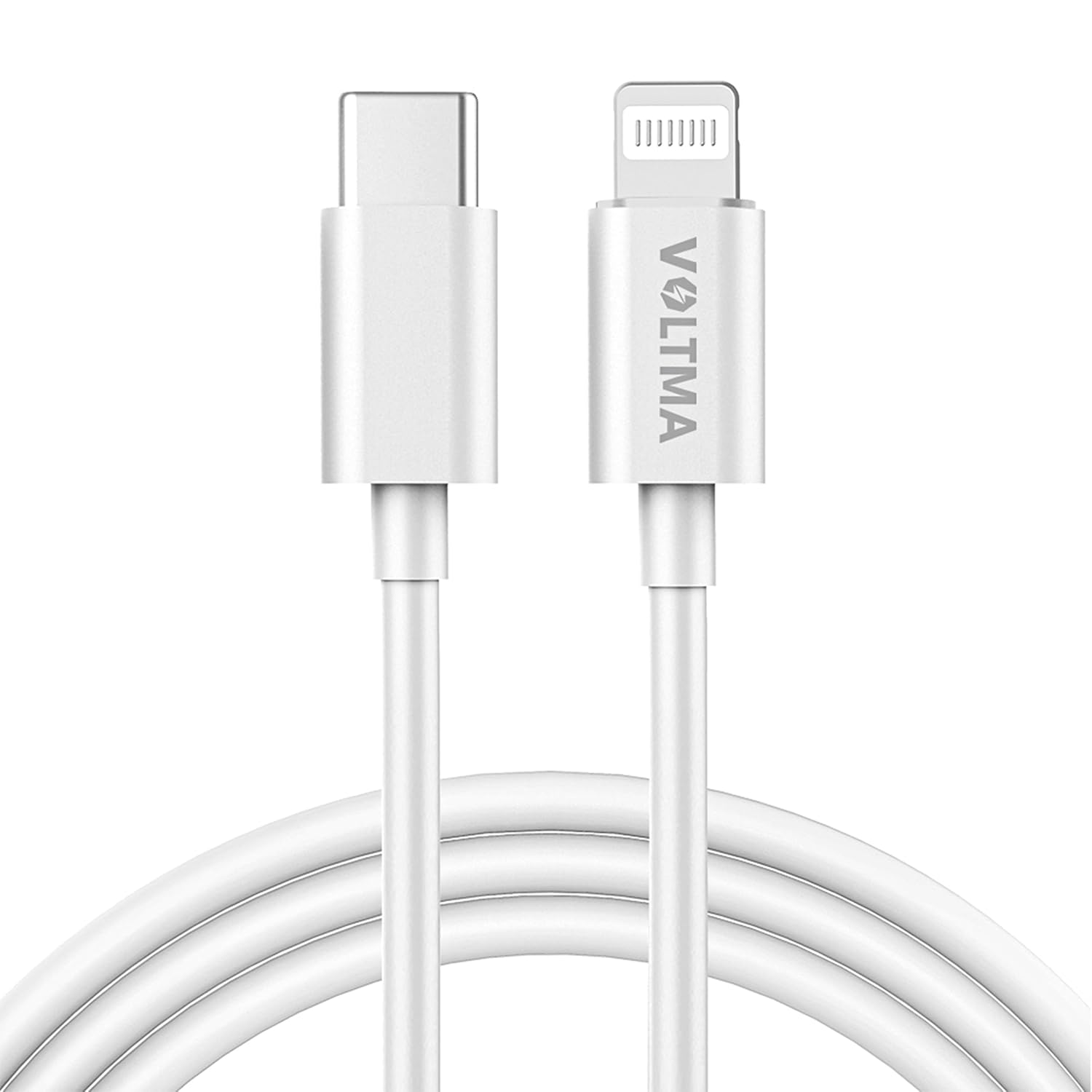 Cable Lightning USB Voltma - Cable de Silicona USB C a Lightning, 30W