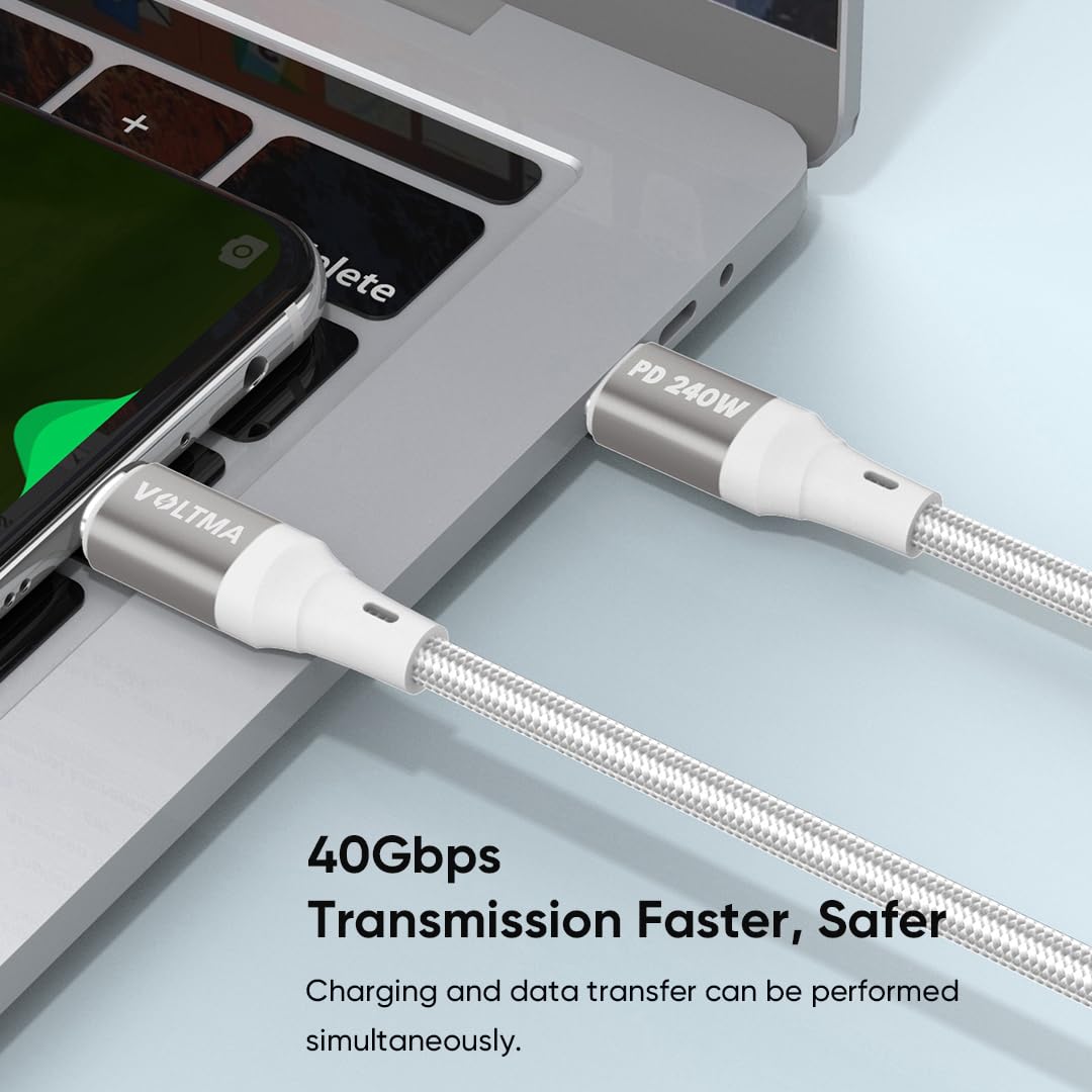 Cable de carga USB C Voltma Premium de 240W