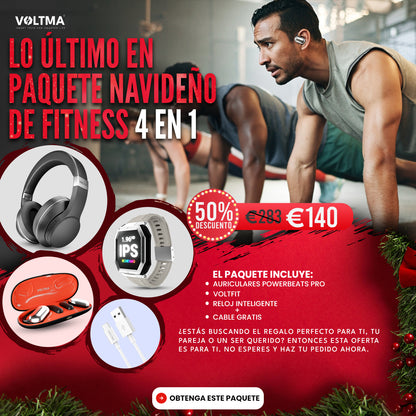 Paquete De Fitness Navideño 4 En 1